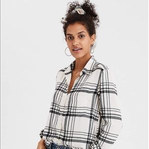 American eagle XS boyfriend fit flannel
